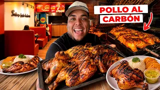 PROBANDO el MEJOR POLLO al CARBÓN de EL SALVADOR 🇸🇻 *una delicia*