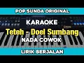 Download Lagu Karaoke - Teteh Doel Sumbang Nada Cowok Lirik Berjalan Kendang Rampak