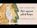 DIY easy macrame plant tutorial quick handmade macrame plant decor beginner friendly