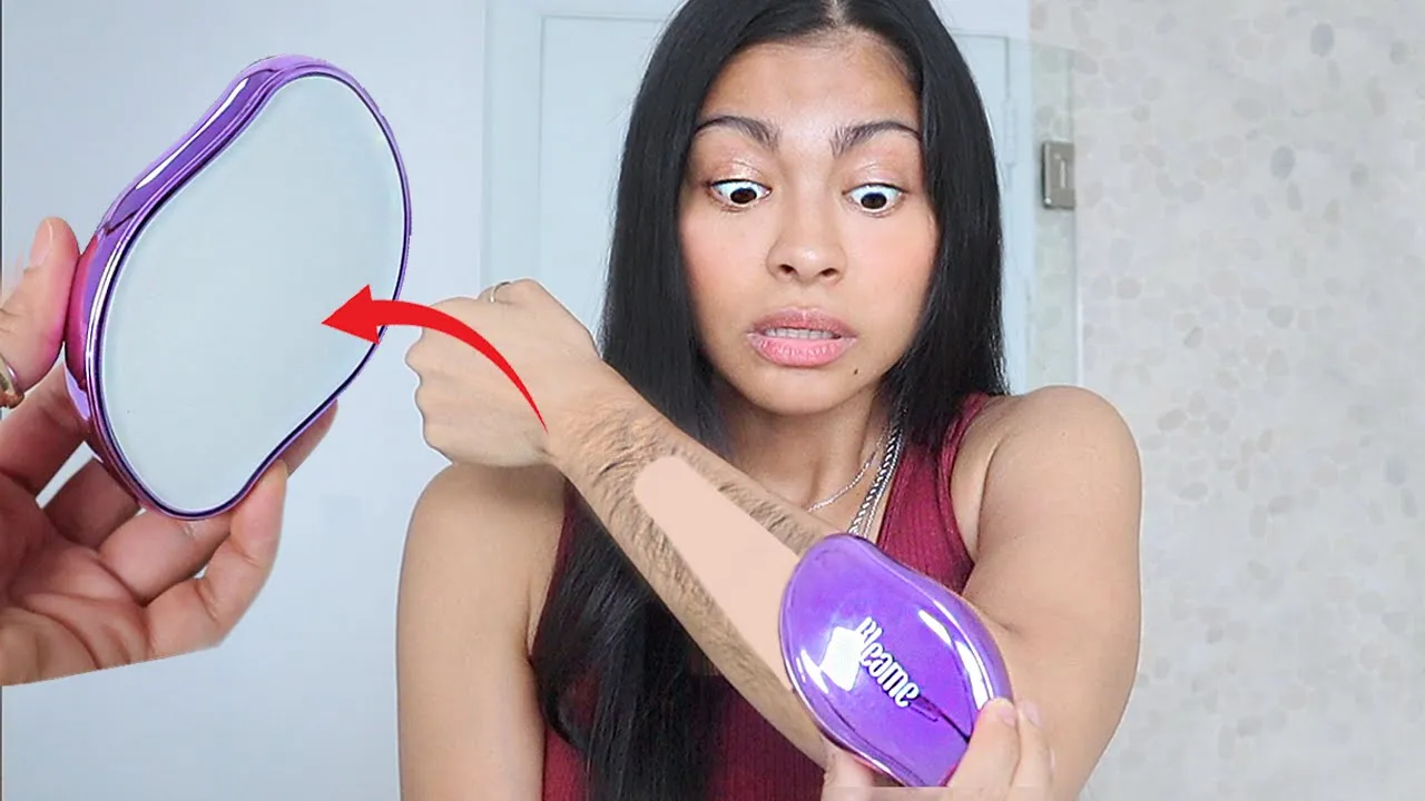 I tested VIRAL CRYSTAL HAIR ERASER & THIS HAPPENED! | Is magical hair removal scam or legit? 😳