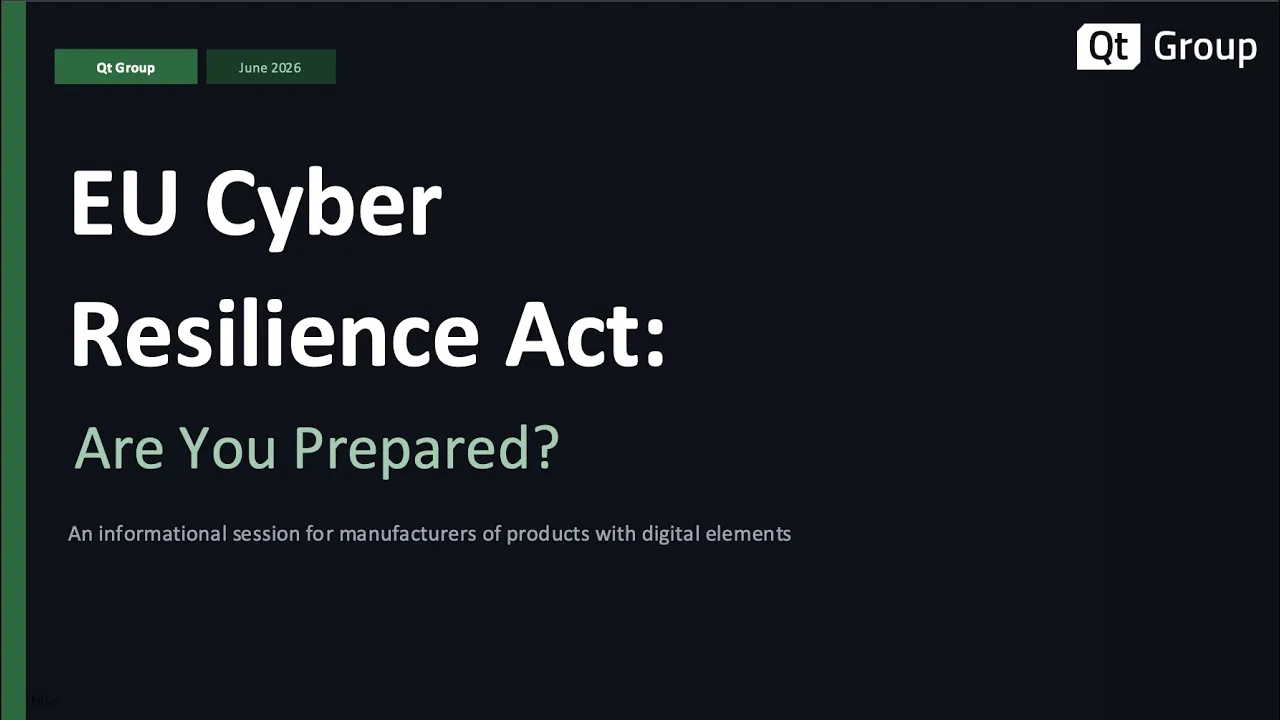 Webinar: EU Cyber Resilience Act (CRA): Are You Prepared?