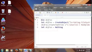 UFT Tutorial 29 VBScript File System Operations