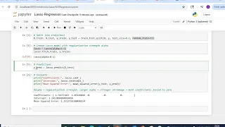 Lasso Regression Python Code