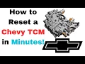 How to Reset a Transmission Control Module Chevy 3 TCM Resetting Methods