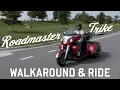 Indian Motorcycle Roadmaster Trike Walkaround and Ride