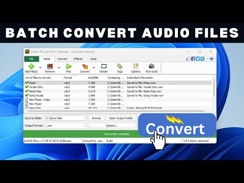 Download MP3 How To Batch Convert Audio Files
