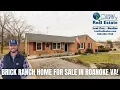 SOLD - Brick Ranch Home for Sale in Roanoke VA