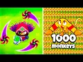 1 GLAIVE DOMINUS vs 1000 BOOMERANG MONKEYS in BTD 6