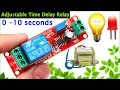 Mini NE555 12V Adusjustable Time Delay Relay Module 0-10 seconds Monostable Delay Switch - HW-010