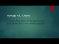 Manage ABC Classes