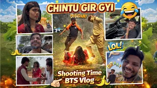 Chintu gir gyi | Shooting vlog Amit ka vlog
