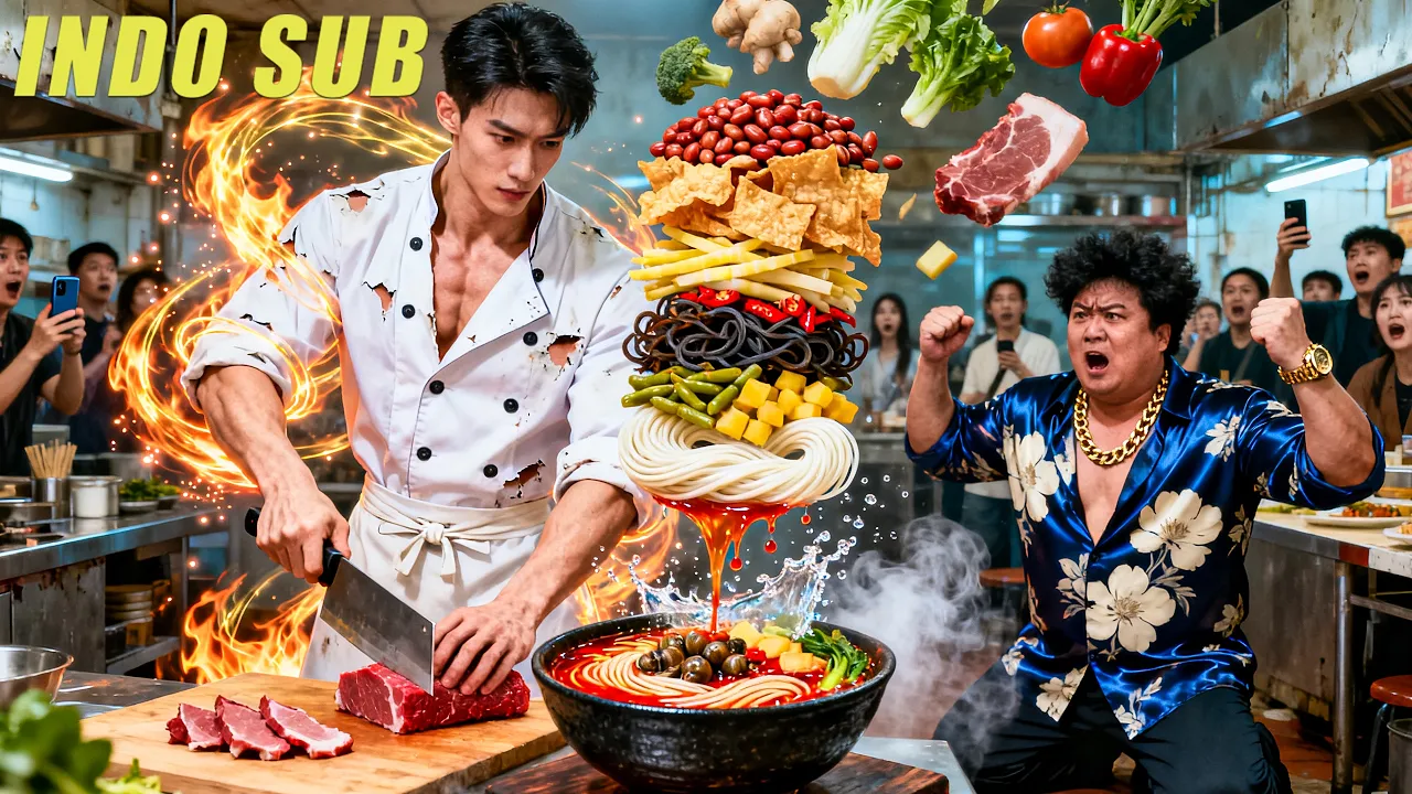 Sayatan tembus cahaya! Koki direndahkan bos kejam. Chef dewa pamer pisau, bos nyesek minta ampun! poster
