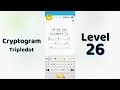 Cryptogram Tripledo Level 26 Solutions Logic Puzzle Game Mini Boss