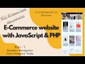 REST style E-Commerce Website with JavaScript PHP no frameworks or libraries part I