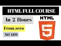 HTML full course HTML from scratch HTML FOR BEGINNERS