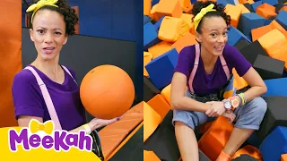 Meekah Jumps, Plays & Learns Numbers at Skyzone | Meekah Moves