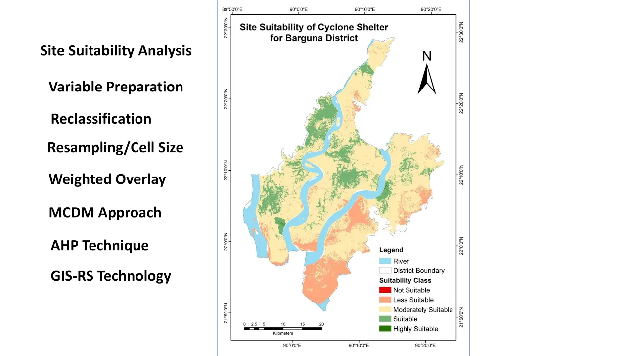 Cyclone Shelter Site Suitability Mapping Using GIS-AHP Technique