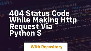 404 status code while making http request via python s