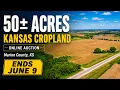 50 Acres of Kansas Crop Land Selling at Online Auction Highway 77 Frontage