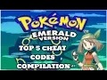 My TOP 5 Pokemon Emerald Cheat Codes Cheat code compilation