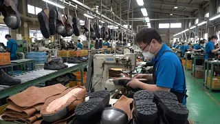 鉄板が入っても驚くほど軽い！日本の高級安全靴ができるまでの全工程