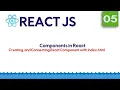 Components in React JS Part 5 React Step by Step in 2020