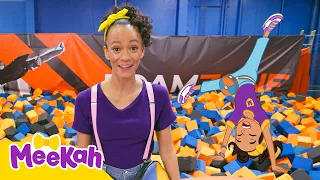 Meekah aprende a saltar y dar vueltas 🤸‍♀️🎉  Caricaturas infantiles | Moonbug en Español - Meekah