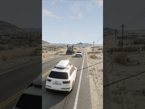 Overtaking Crash Sim BeamNG #778