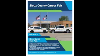Sioux County Sheriff Career Fair 2021