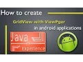 How to create GridView with ViewPager and indicator in android