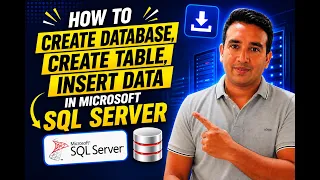 SQL For Beginners Lesson 01 How To Create Database Create Table Insert Data in MS SQL Server