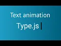 Typewriter effect in Type js