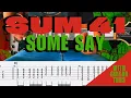 Download Lagu Sum 41- Some Say Cover (Guitar Tabs On Screen)