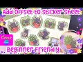 UPDATED How make sticker sheets Add offset an offset Super easy 2025 Cricut Canva Tutorial