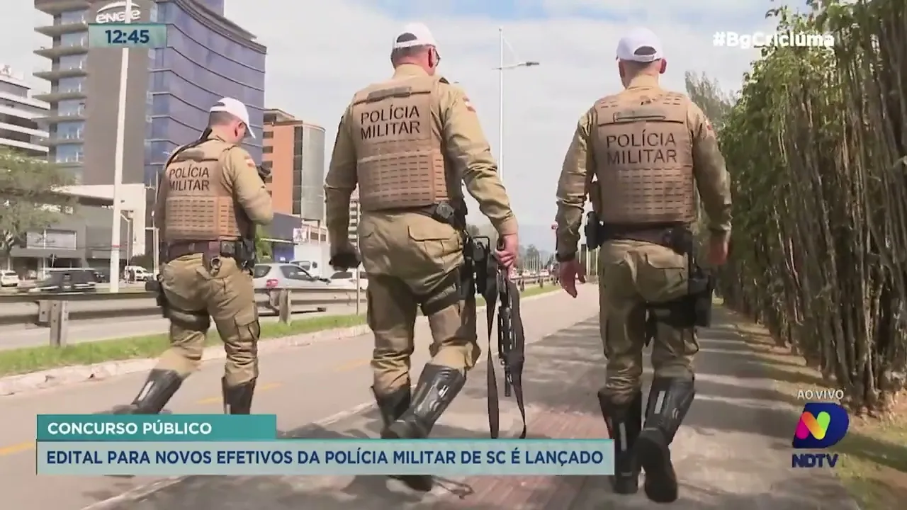 Estado de SC lança edital para novos efetivos da Polícia Militar