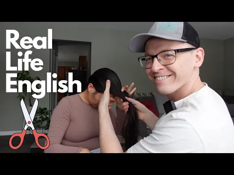 A1 語彙レッスン：Real Life 英語… I Cut My Wife’s Hair 😳✂️ Haircut 語彙（Pensando Inglés）