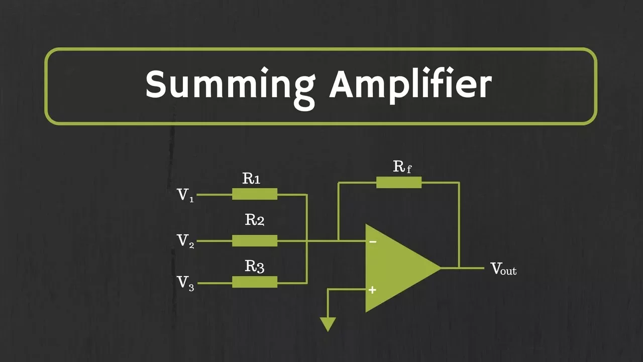 Op-Amp: Summing Amplifier (Inverting and Non-Inverting Summing Amplifiers)