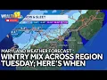 Maryland weather forecast Wintry mix Tuesday morning eventually turns to rain