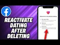 How To Reactivate Facebook Dating After Deleting - Quick Help