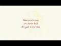 Write Me A Letter - Beabadoobee (Lyrics)