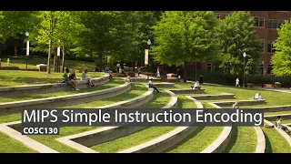 COSC130 - Encoding MIPS Instructions