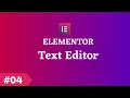 How To Use the Text Widget in Elementor FREE - Elementor Tutorial 2023