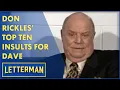 Don Rickles Top Ten Insults For Dave Letterman