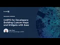 CARTO for Developers Building Custom Maps and Widgets with Ease