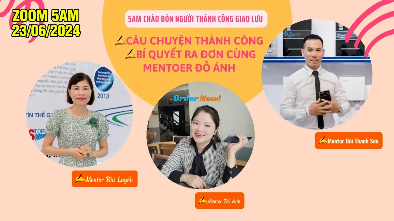 Outline Video Mời Người Thành Công Mentor Đỗ Ánh Về 5AM