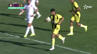حسنية أكادير 2-1 المغرب الفاسي هدف #محمد_بدوي في الدقيقة 84