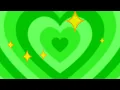 4K 1 hour Y2K Green Heart Tunnel Star Emoji Aesthetic Background Screensaver Loop VJLoops Video