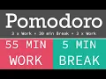 Pomodoro Technique - Teknigi 6 h 6 x work 55 5