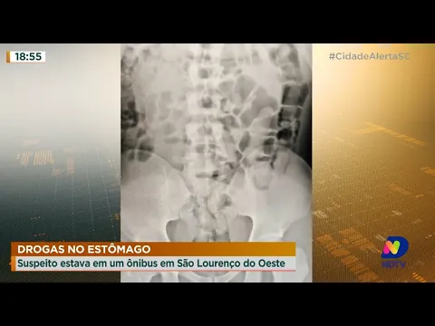 Drogas no estômago: suspeito estava em um ônibus em São Lourenço do Oeste