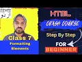 Learn HTML text formatting in 3 minutes v html complete course